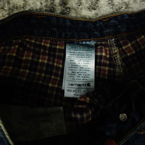 Carhartt Relaxed Fit Work Blue Jeans Womens Size 10 x 30 - Picture 4 of 11